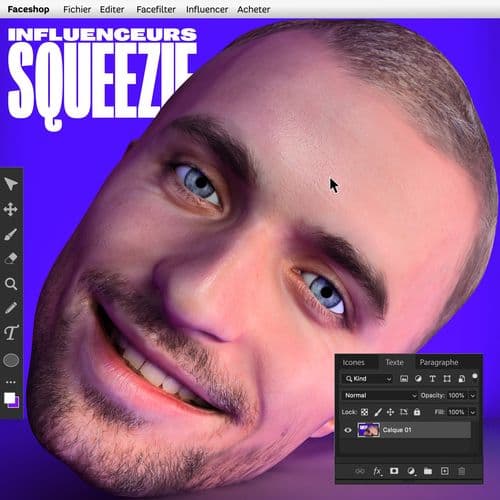 Album cover art for Influenceurs