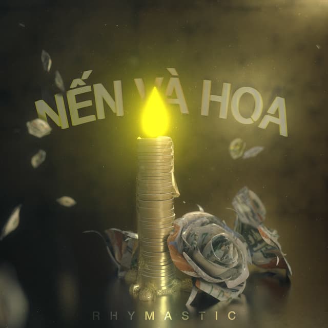 Album cover art for Nến Và Hoa