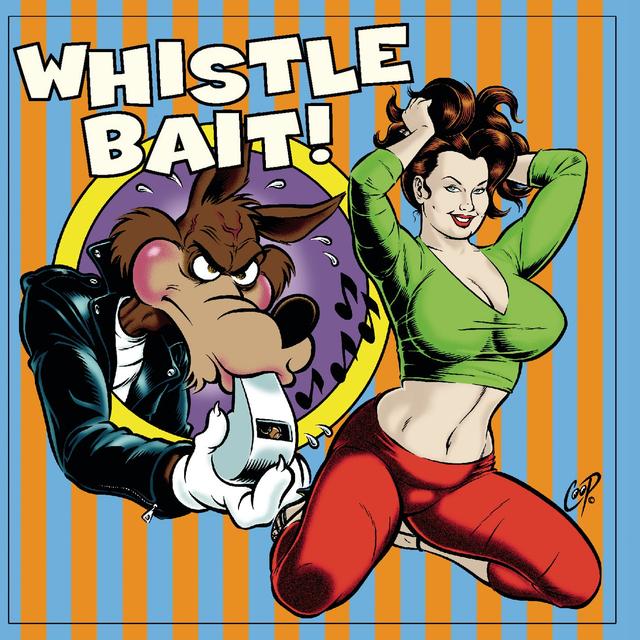 Album cover art for Whistle Bait: 25 More Rockabilly Rave-Ups!!