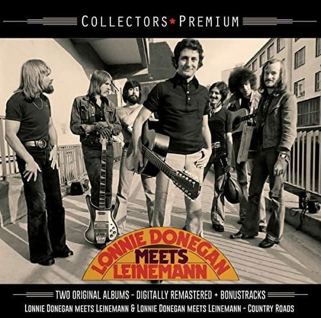 Album cover art for Lonnie Donegan Meets Leinemann : Country Roads