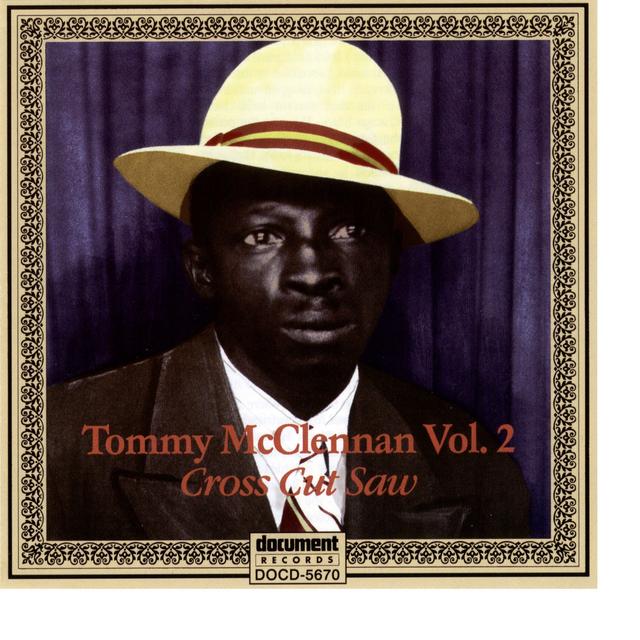 Album cover art for Tommy Mcclennan Vol. 2 "cross Cut Saw"