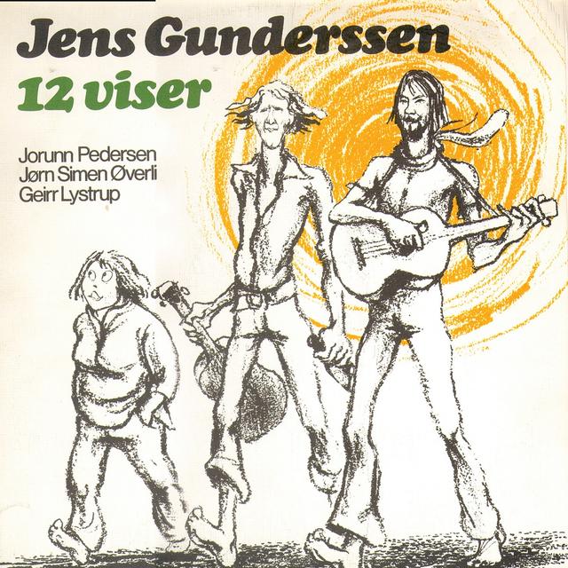 Album cover art for Jens Gunderssen 12 viser