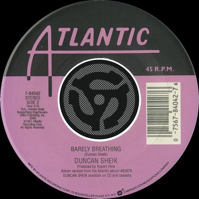 Album cover art for Barely Breathing / Wishful Thinking [digital 45]