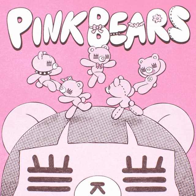 Album cover art for PINK BEARS