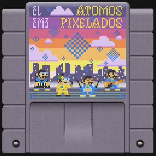 Album cover art for Átomos pixelados