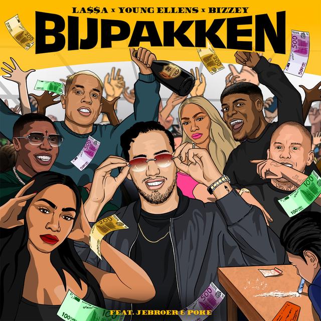 Album cover art for Bijpakken (feat. Jebroer & Poke)