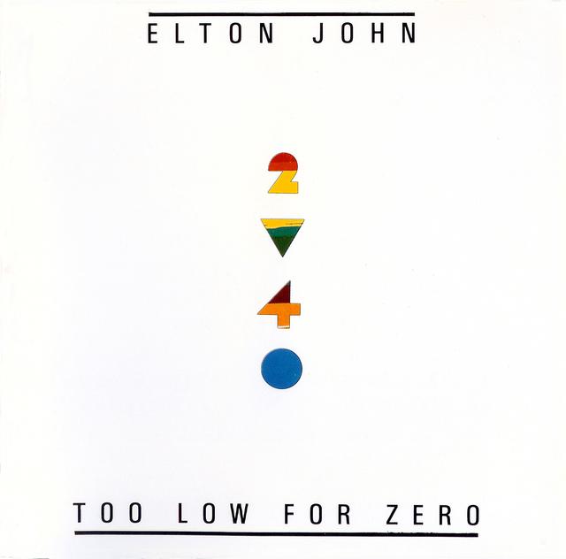 Album cover art for Too Low For Zero