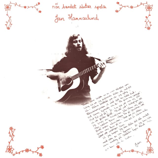 Album cover art for När bandet slutar spela