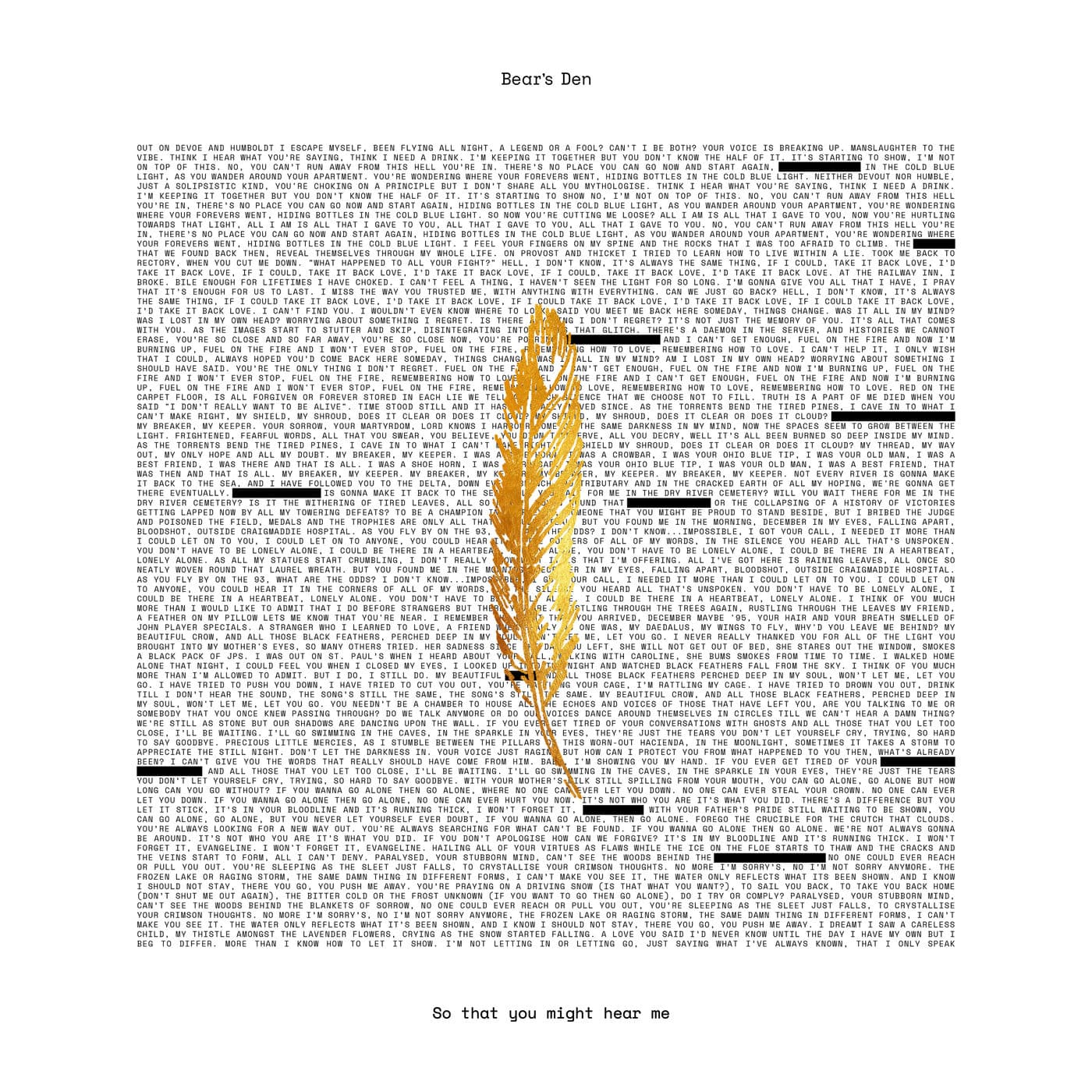Lyric cover art