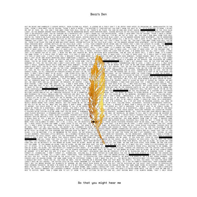 Album cover art for So That You Might Hear Me