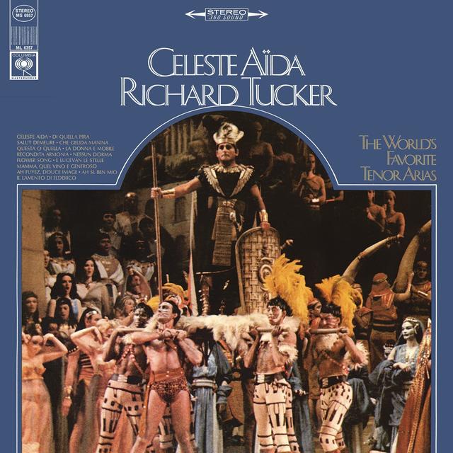 Album cover art for Richard Tucker: Celeste Aida - The World's Favorite Tenor Arias