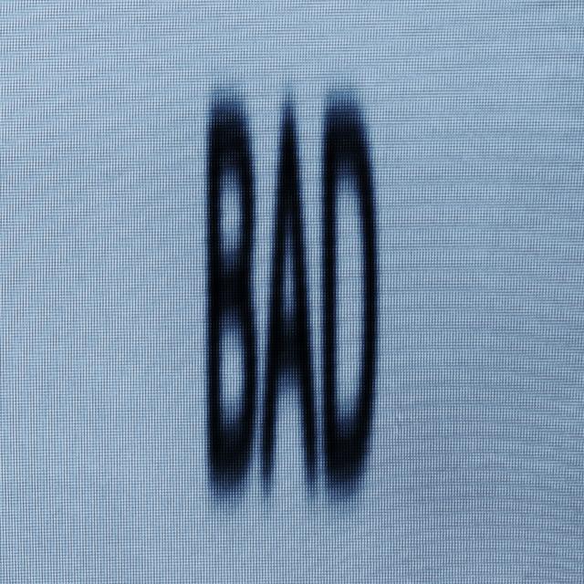 Album cover art for bad