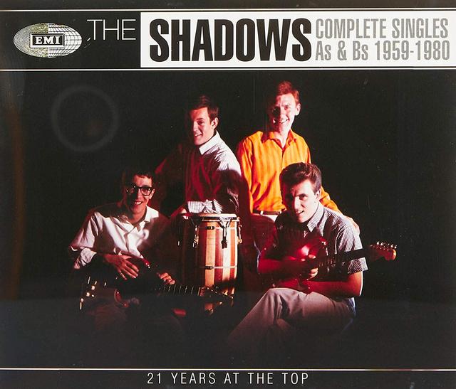Album cover art for The Shadows Complete Singles As & Bs: 21 Years At The Top