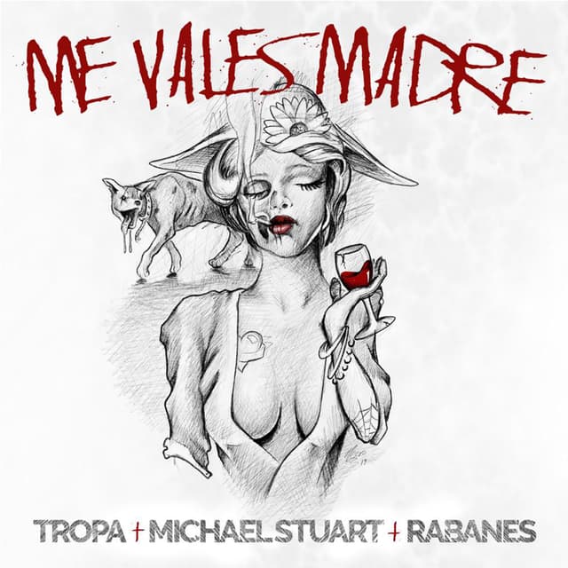 Album cover art for Me vales madre