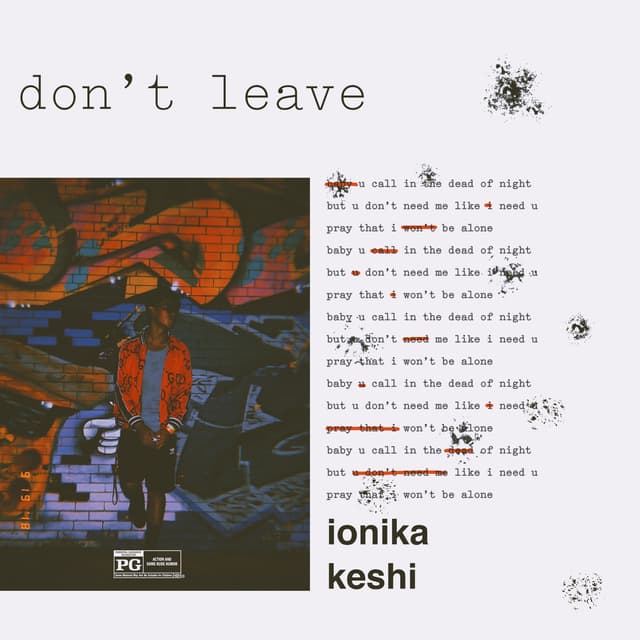 Album cover art for don’t leave