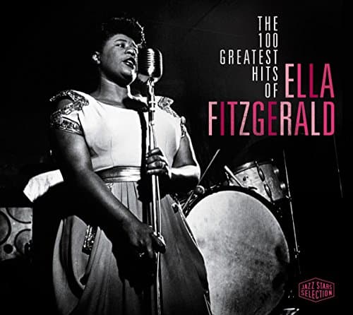 Album cover art for The 100 Greatest Hits of Ella Fitzgerald