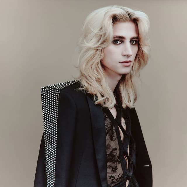 Album cover art for black glitter