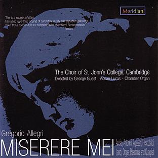 Album cover art for Miserere Mei
