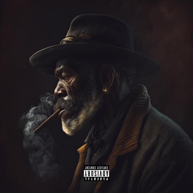 Album cover art for BLKKKK VAN GOGH 2