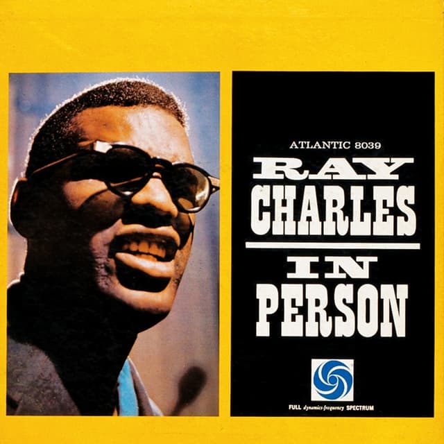 Album cover art for Ray Charles in Person