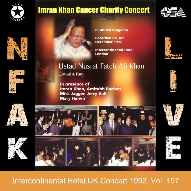 Album cover art for Intercontinental Hotel UK Concert 1992, Vol. 157
