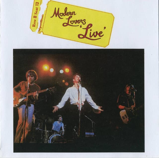 Album cover art for Modern Lovers ‘Live’