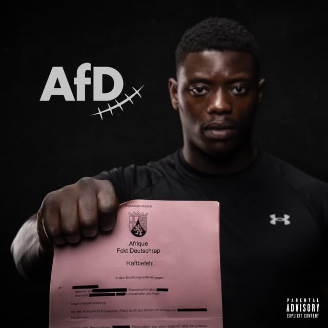 Album cover art for AFD (AFRIQUE FCKT DEUTSCHRAP)