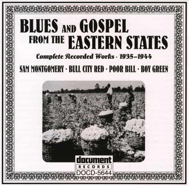 Album cover art for Blues And Gospel From The Eastern States (1935-1944)