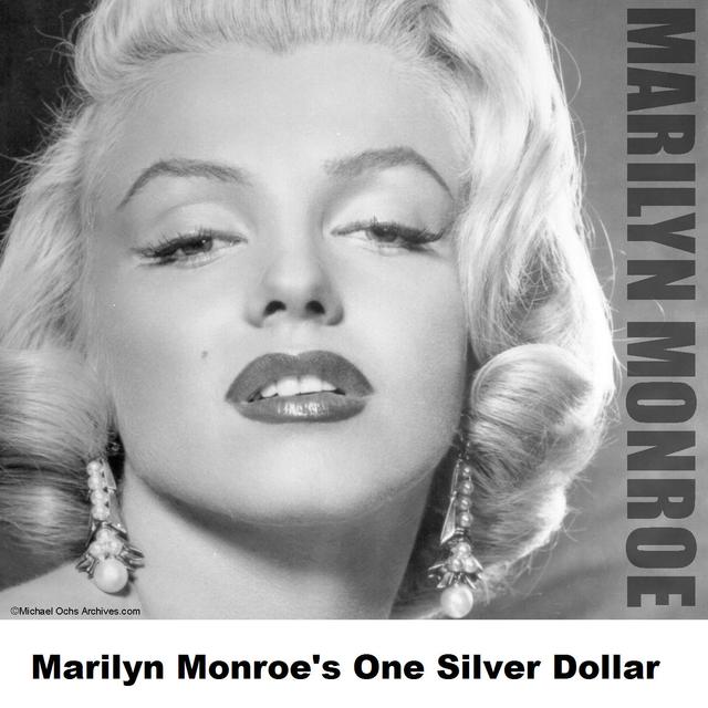 Album cover art for Marilyn Monroe's One Silver Dollar