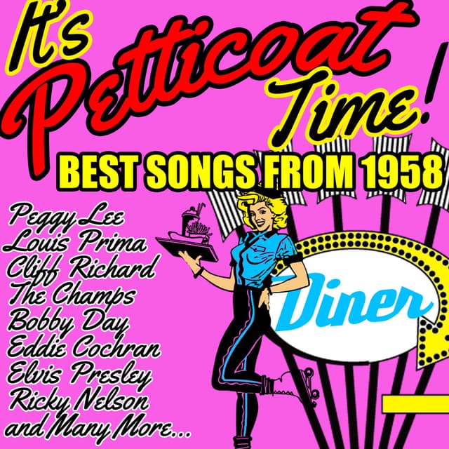 Album cover art for It's Petticoat Time! Best Songs From 1958