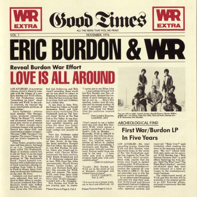 Album cover art for Love Is All Around