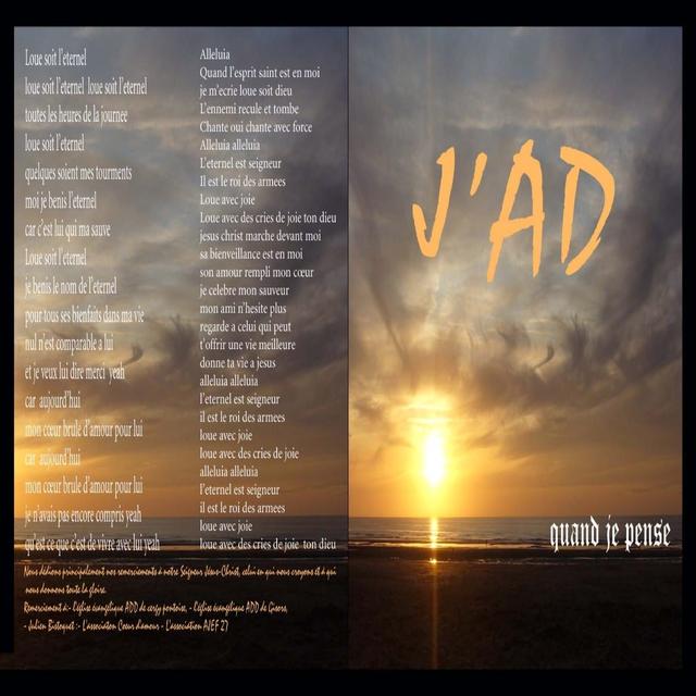 Album cover art for Quand Je Pense