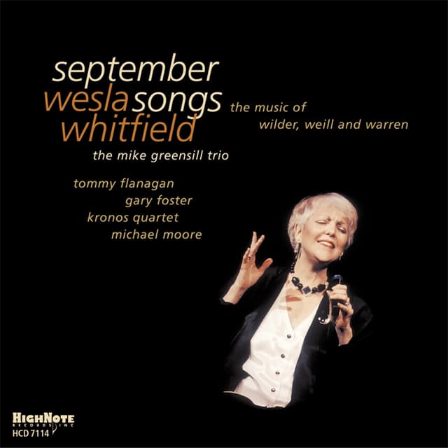 Album cover art for September Songs: The Music of Wilder, Weill and Warren