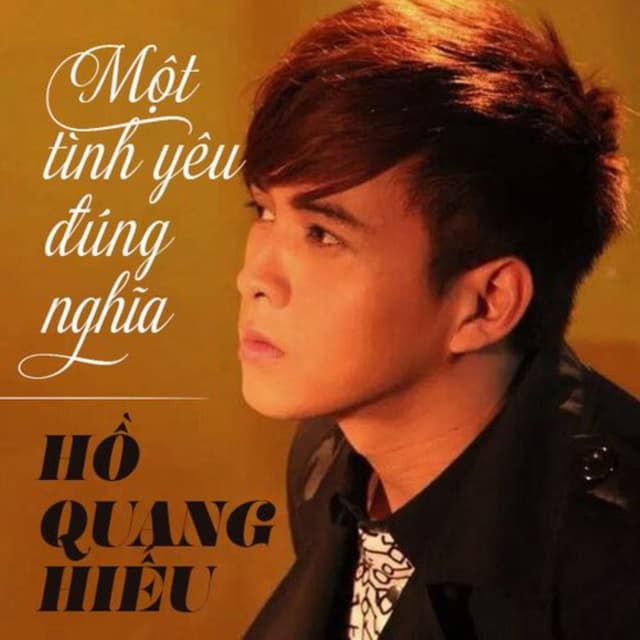 Album cover art for Một tình yêu đúng nghĩa