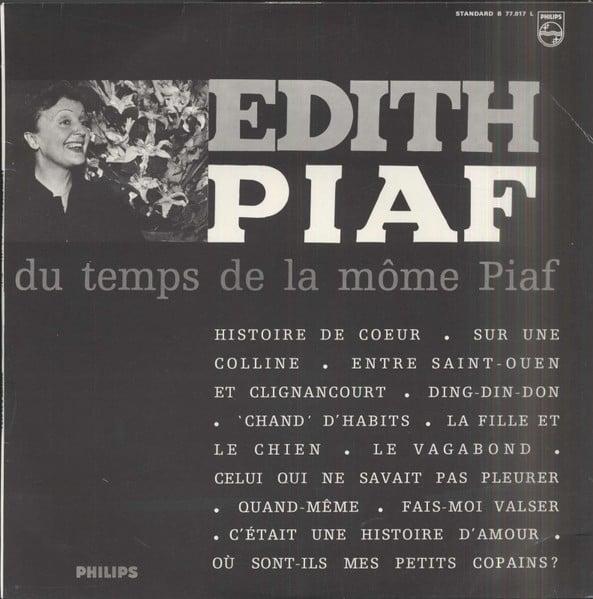 Album cover art for Du Temps de la Môme Piaf