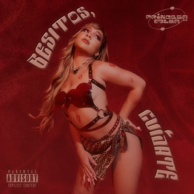 Album cover art for besitos, cuídate