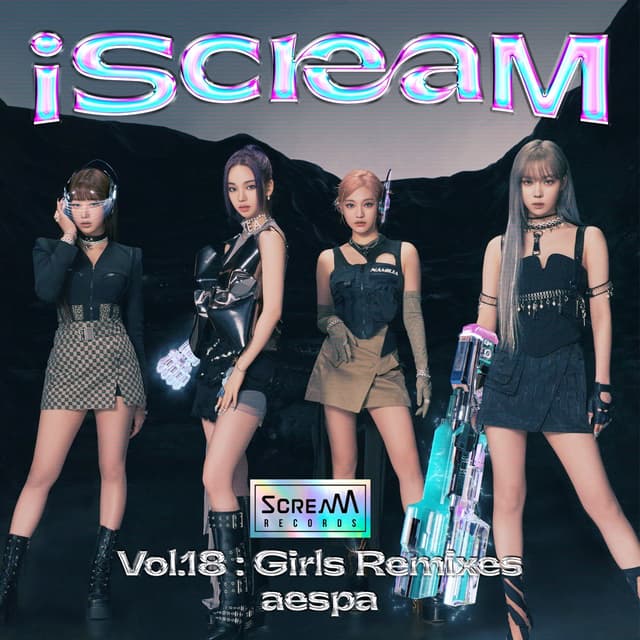 Album cover art for iScreaM Vol.18 : Girls Remixes