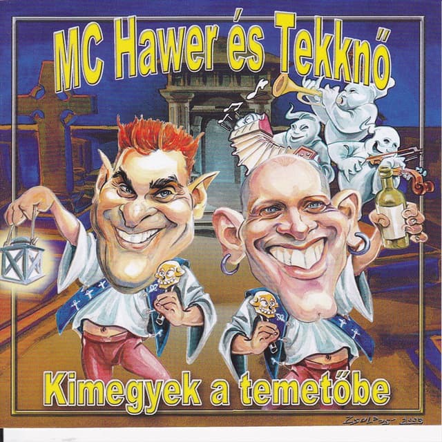 Album cover art for Kimegyek a temetőbe