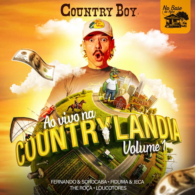 Album cover art for Ao Vivo na Countrylandia, Vol. 1