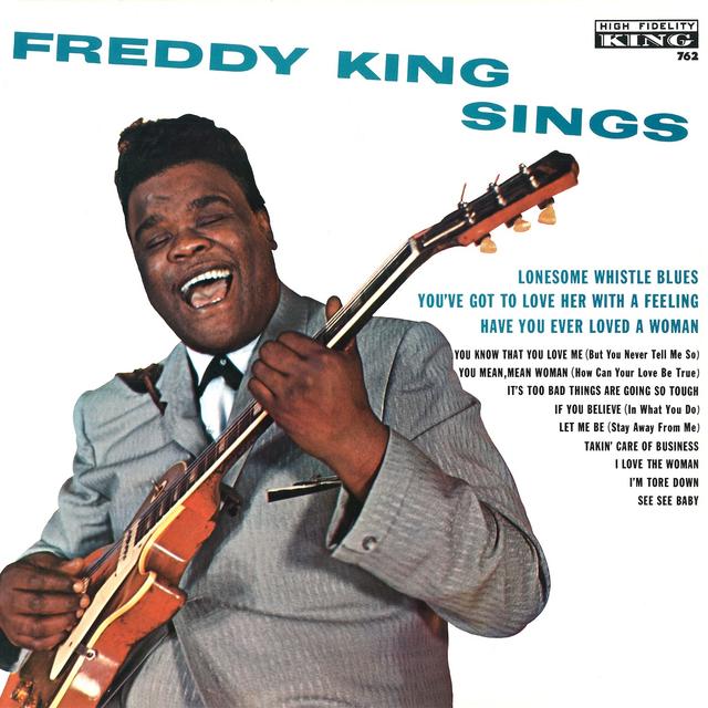 Album cover art for Freddy King Sings