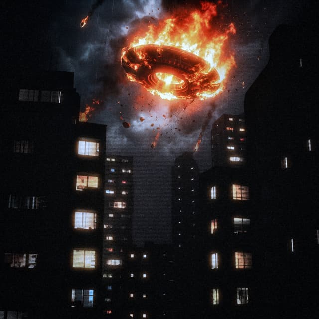 Album cover art for Destruction of a UFO