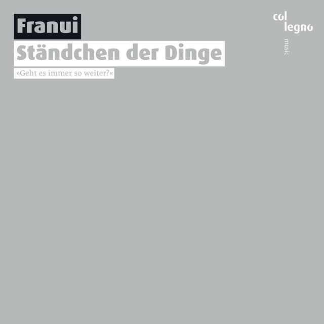 Album cover art for Ständchen der Dinge