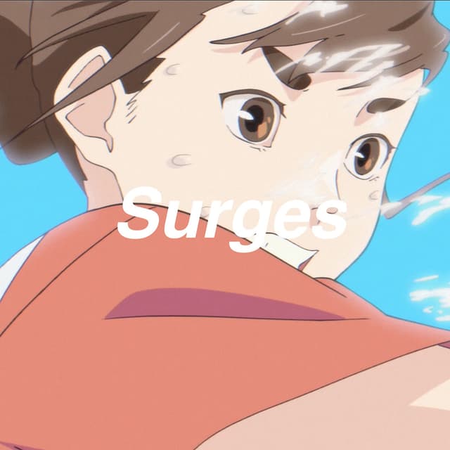 Album cover art for Surges (feat. 夏背 & ルワン) - Single