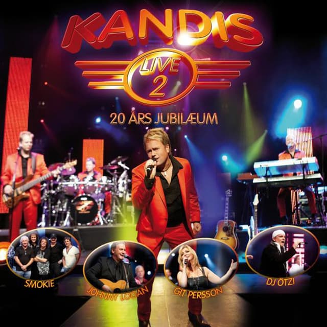 Album cover art for Kandis Live 2 - 20 års Jubilæum