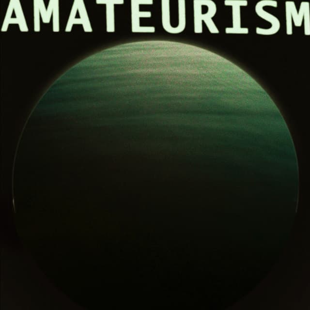 Album cover art for Amateurism