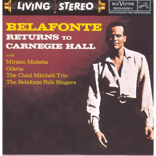 Album cover art for Belafonte Returns to Carnegie Hall