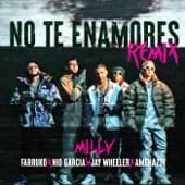 Album cover art for No Te Enamores Remix