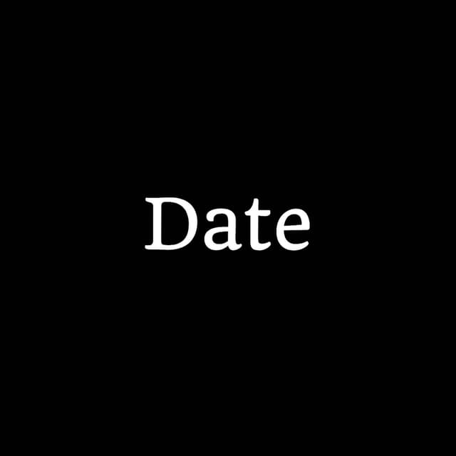 Album cover art for Date