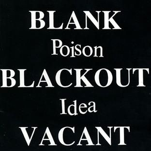 Album cover art for Blank Blackout Vacant