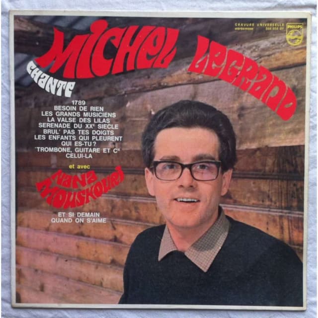 Album cover art for Michel Legrand Chante